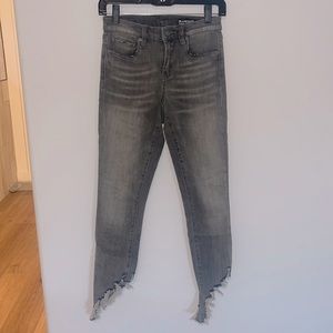 Womens grey wash denim
